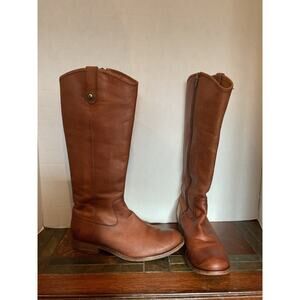 Frye - Melissa - Riding/Moto Boots - Cognac Tan -8B